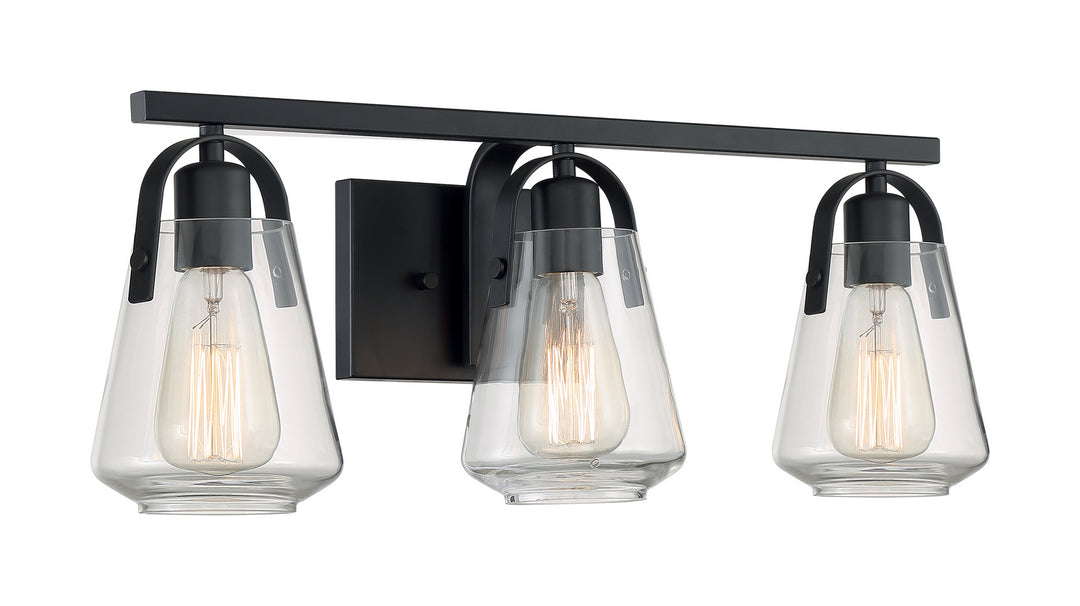 Nuvo Skybridge 60-7103 Bath Vanity Light 24 in. wide - Matte Black