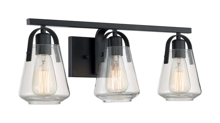 Nuvo Skybridge 60-7103 Bath Vanity Light 24 in. wide - Matte Black