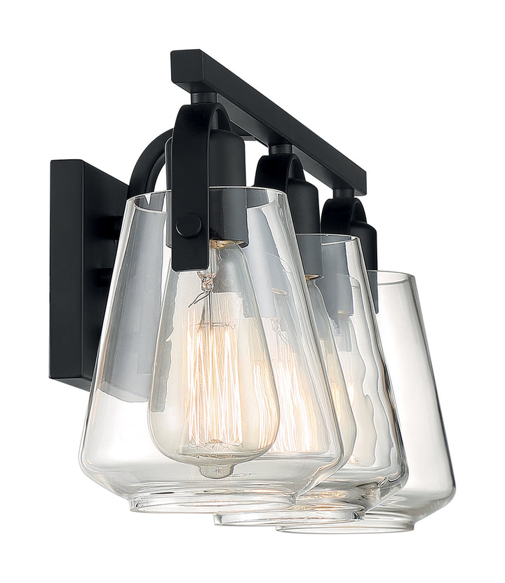 Nuvo Skybridge 60-7103 Bath Vanity Light 24 in. wide - Matte Black