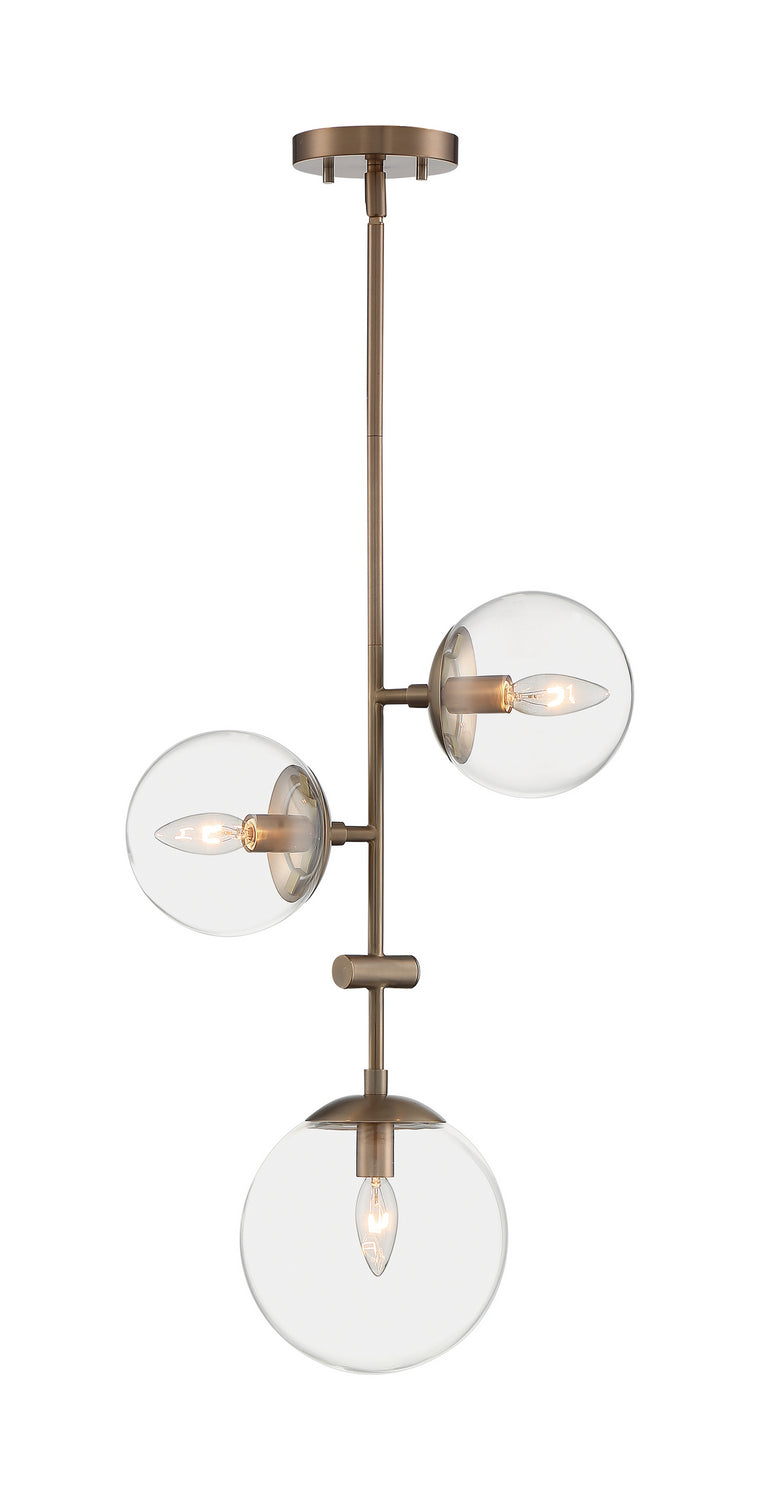 Nuvo Sky 60-7124 Pendant Light - Burnished Brass