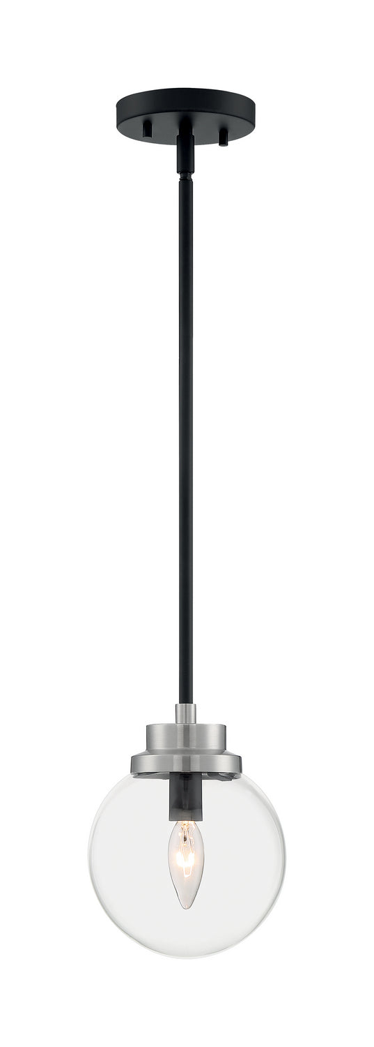 Nuvo Axis 60-7131 Pendant Light - Matte Black / Brushed Nickel Accents
