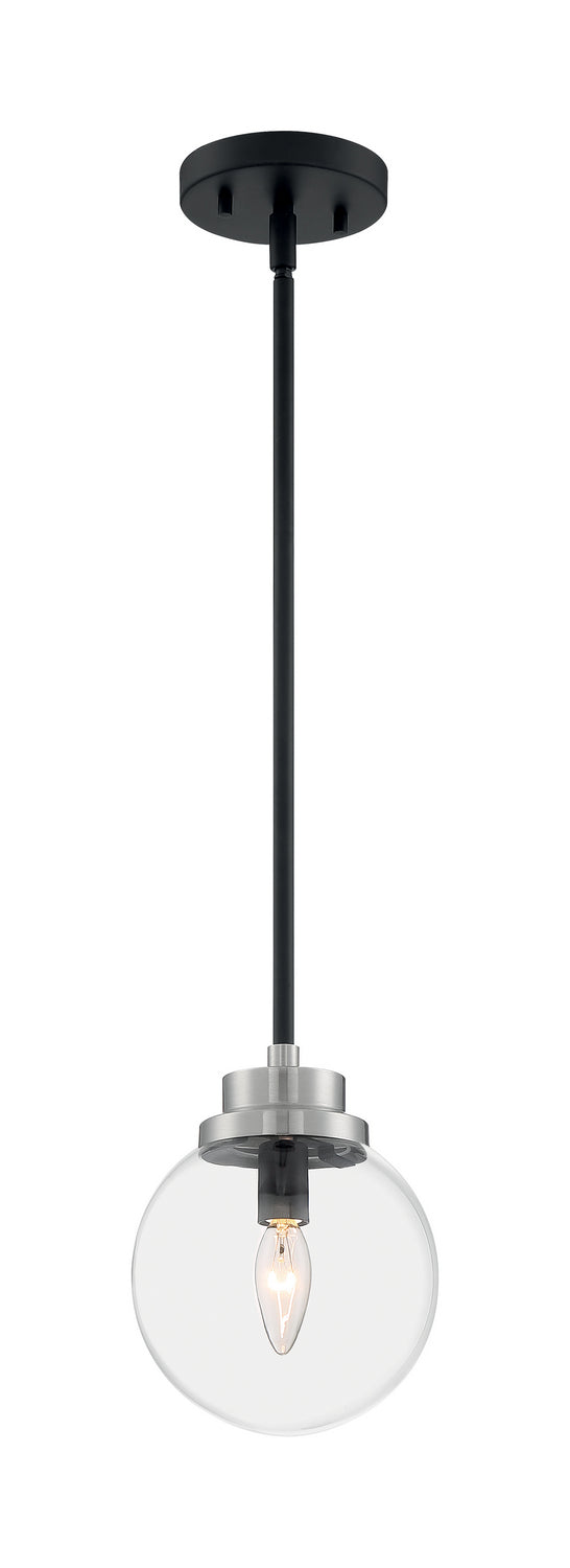 Nuvo Axis 60-7131 Pendant Light - Matte Black / Brushed Nickel Accents