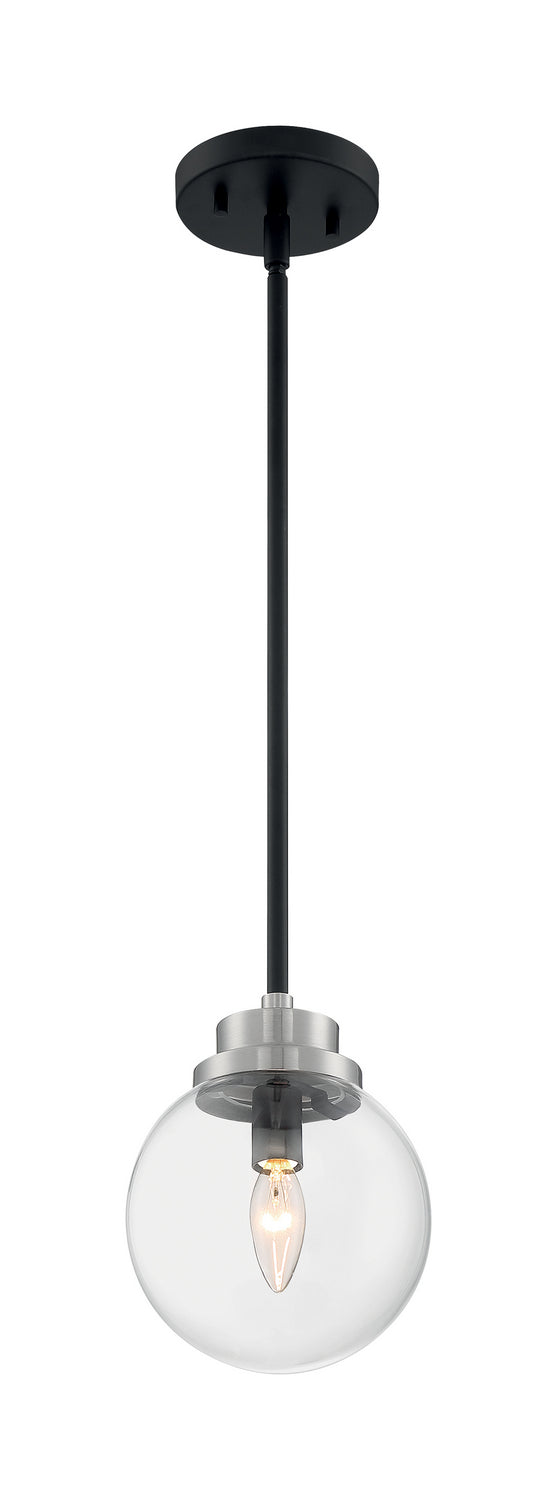 Nuvo Axis 60-7131 Pendant Light - Matte Black / Brushed Nickel Accents