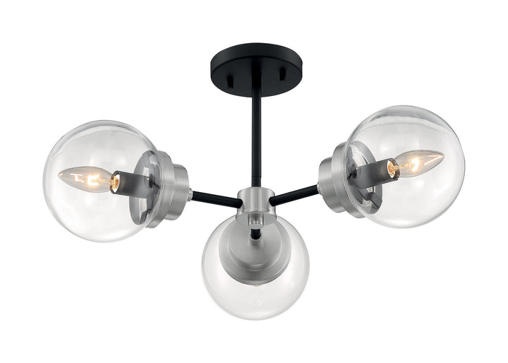 Nuvo Axis 60-7133 Ceiling Light - Matte Black / Brushed Nickel