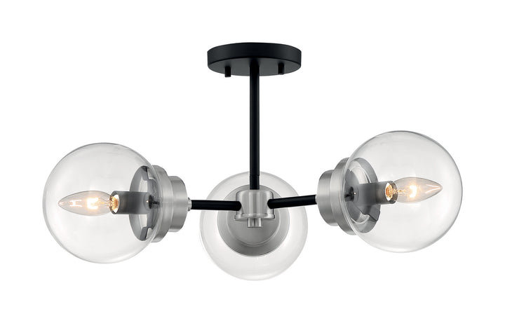 Nuvo Axis 60-7133 Ceiling Light - Matte Black / Brushed Nickel