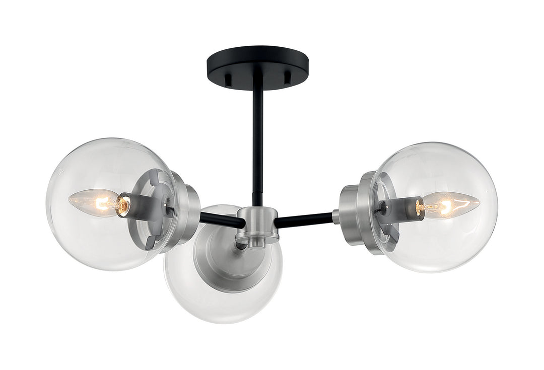 Nuvo Axis 60-7133 Ceiling Light - Matte Black / Brushed Nickel