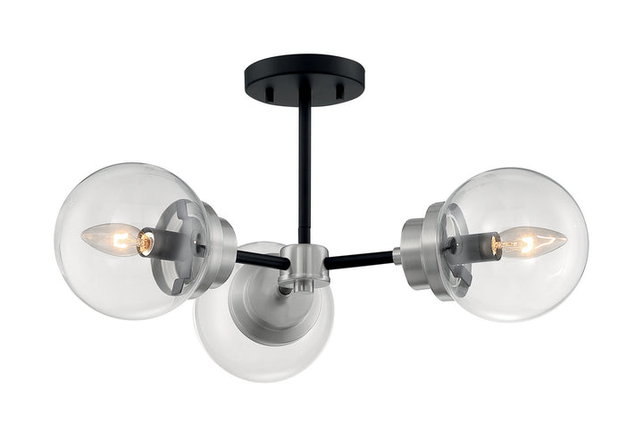 Nuvo Axis 60-7133 Ceiling Light - Matte Black / Brushed Nickel