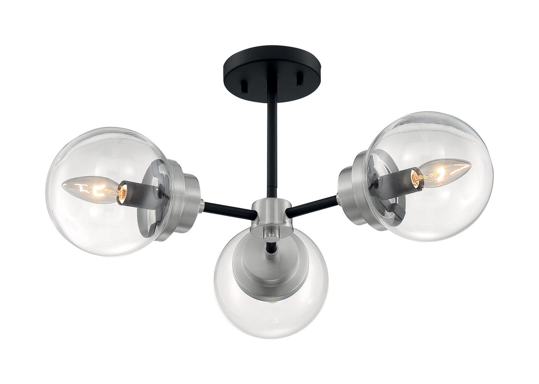 Nuvo Axis 60-7133 Ceiling Light - Matte Black / Brushed Nickel