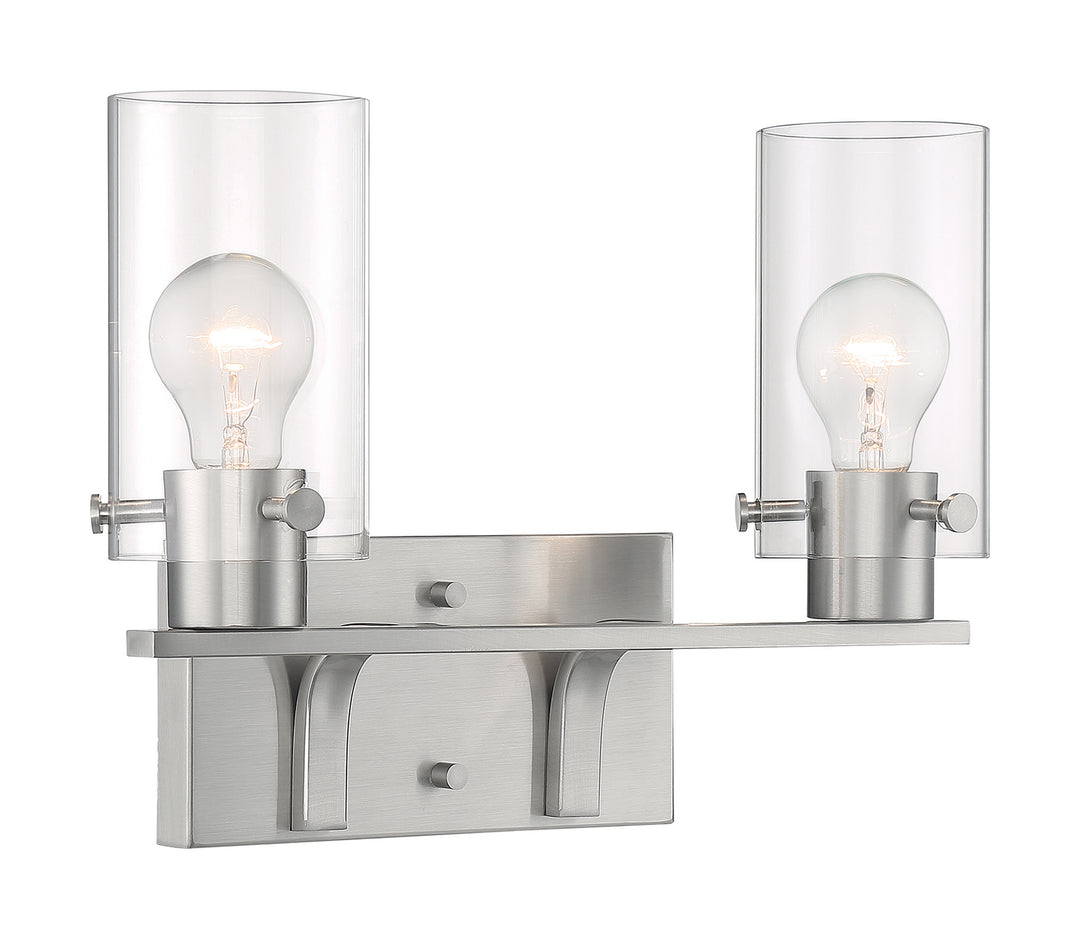 Nuvo Sommerset 60-7172 Bath Vanity Light 15 in. wide - Brushed Nickel