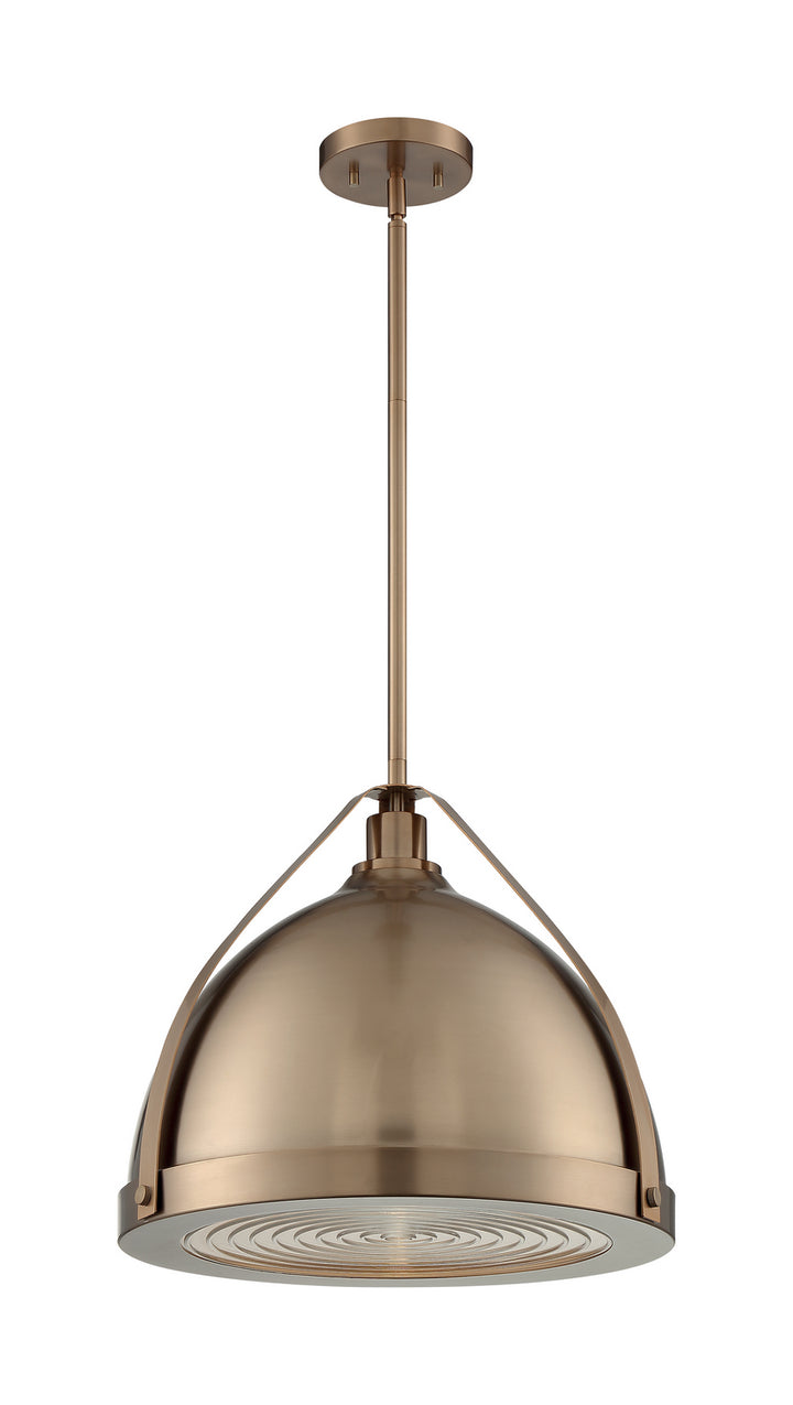 Nuvo Barbett 60-7203 Pendant Light - Burnished Brass