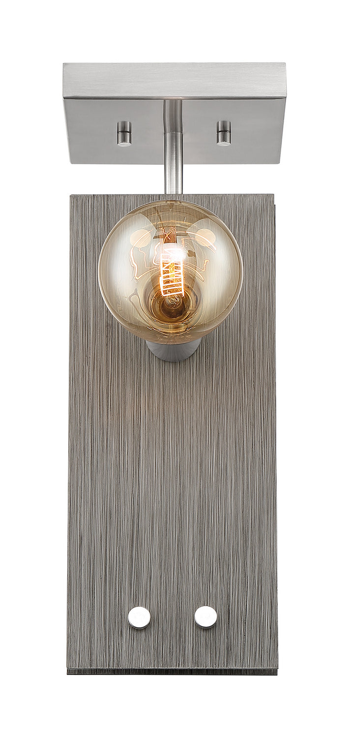 Nuvo Stella 60-7221 Ceiling Light - Driftwood / Brushed Nickel Accents