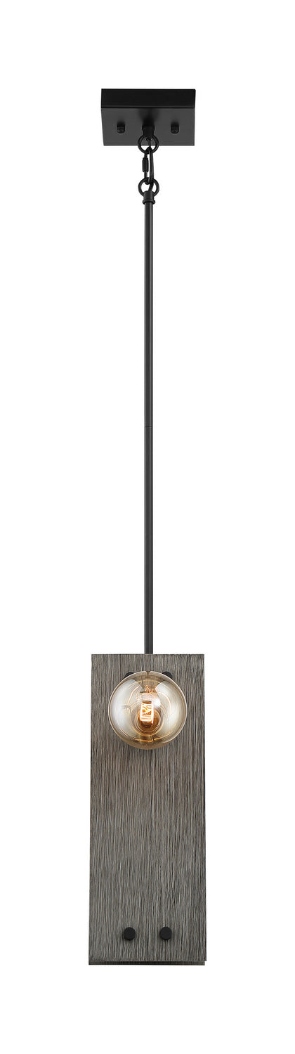 Nuvo Stella 60-7232 Pendant Light - Driftwood / Black Accents