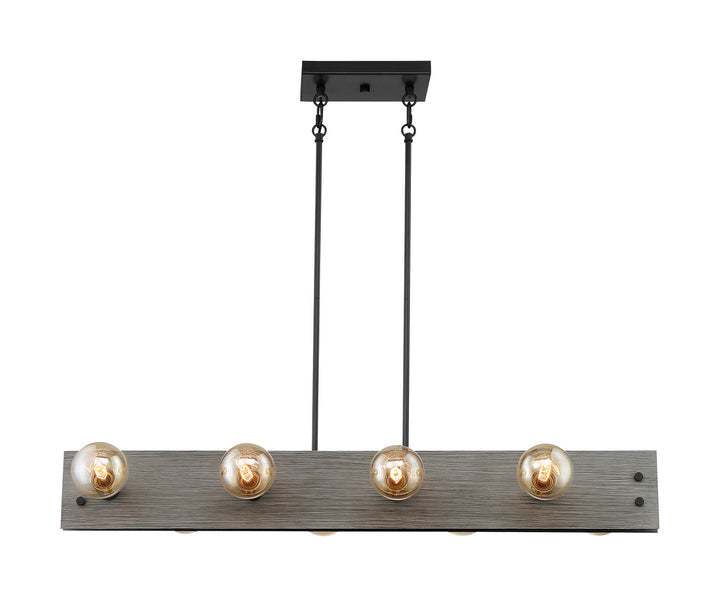 Nuvo Stella 60-7233 Pendant Light - Driftwood / Black Accents