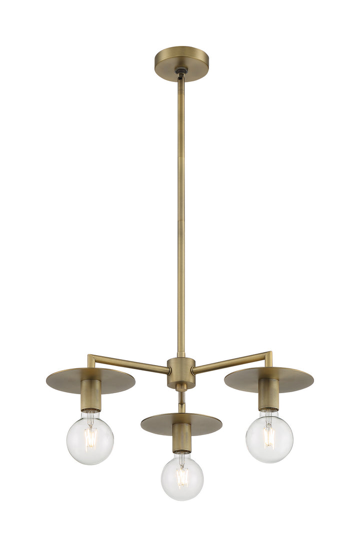 Nuvo Bizet 60-7243 Chandelier Light - Vintage Brass