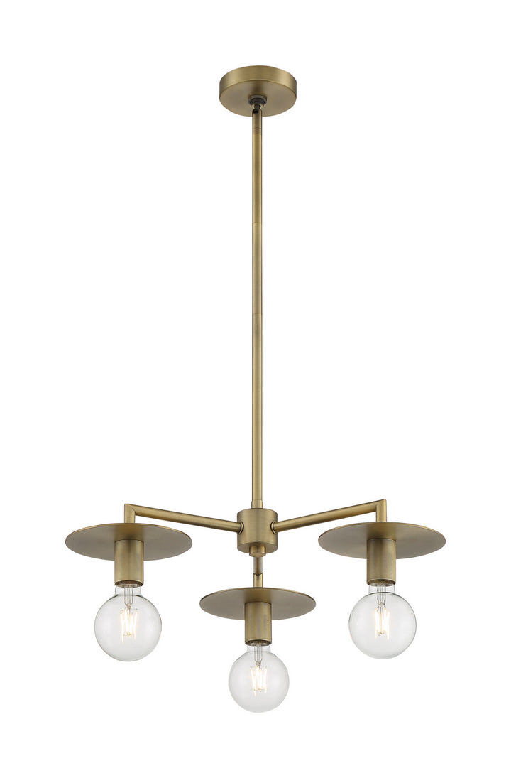 Nuvo Bizet 60-7243 Chandelier Light - Vintage Brass