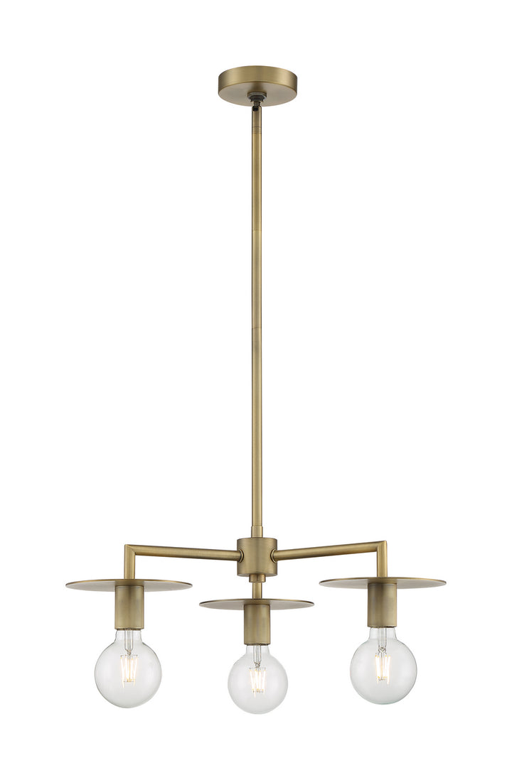 Nuvo Bizet 60-7243 Chandelier Light - Vintage Brass