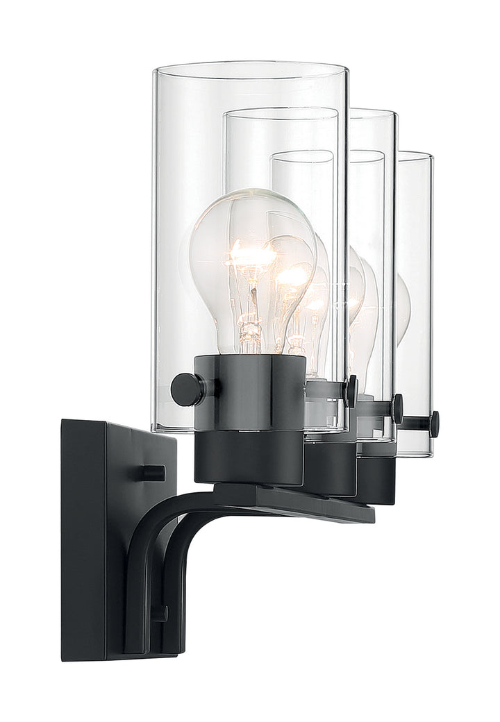 Nuvo Sommerset 60-7273 Bath Vanity Light 21 in. wide - Matte Black