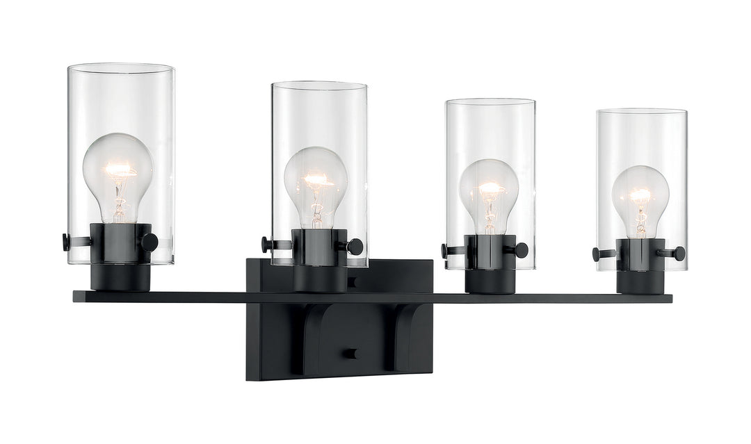 Nuvo Sommerset 60-7274 Bath Vanity Light 30 in. wide - Matte Black