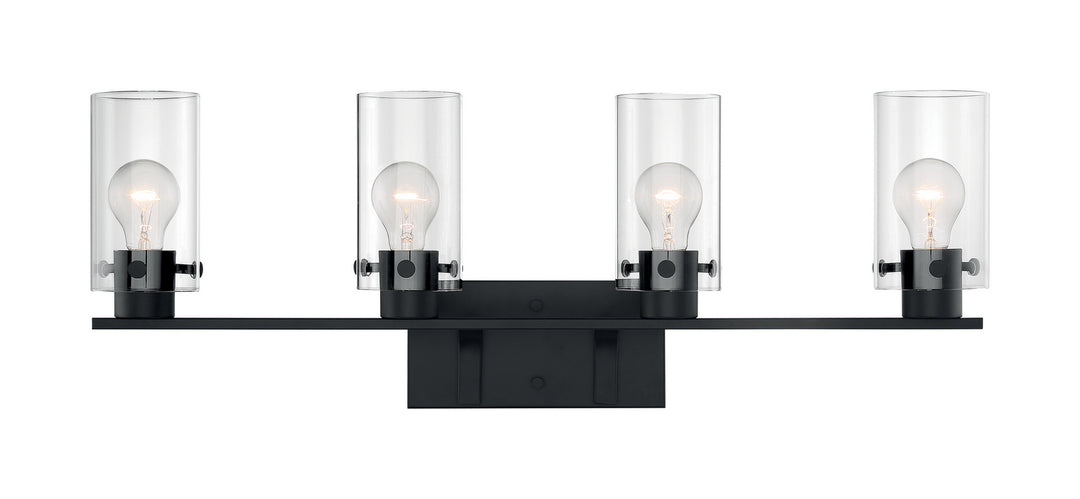 Nuvo Sommerset 60-7274 Bath Vanity Light 30 in. wide - Matte Black