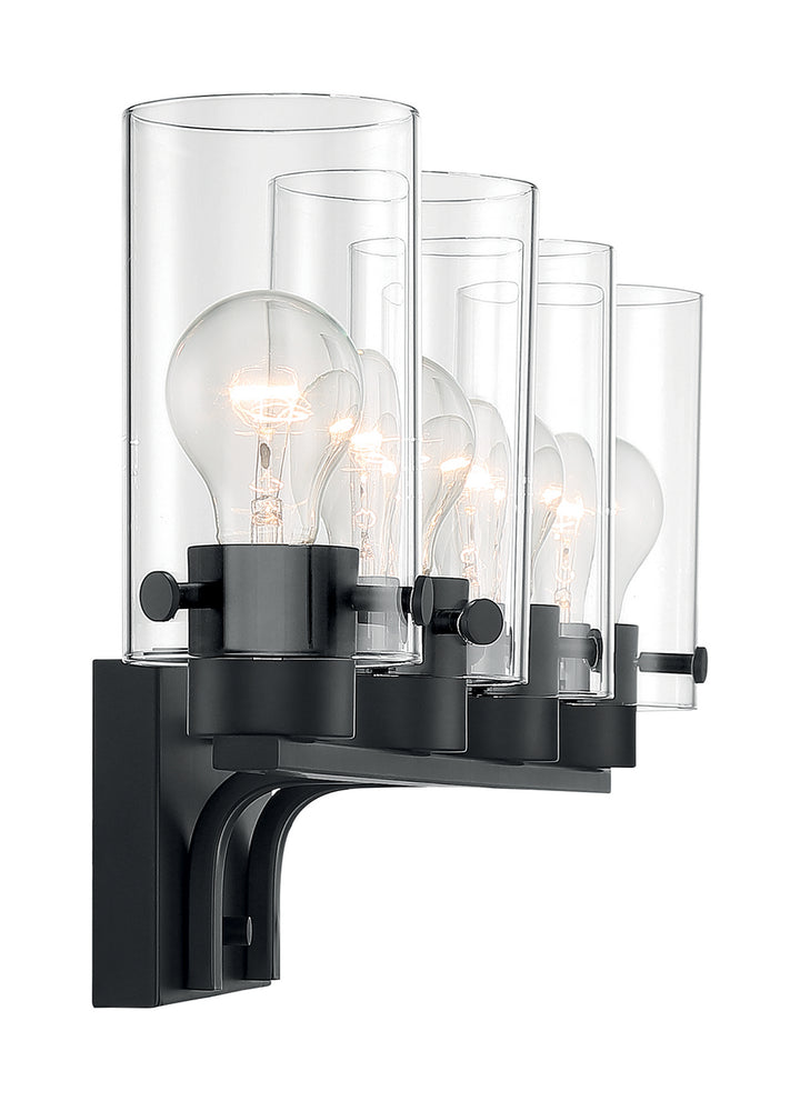 Nuvo Sommerset 60-7274 Bath Vanity Light 30 in. wide - Matte Black