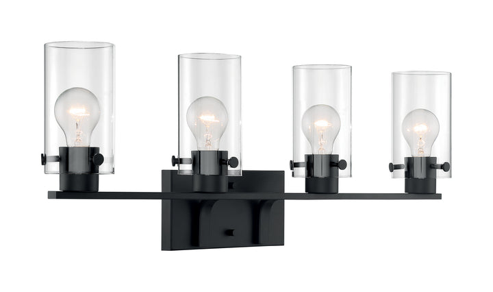 Nuvo Sommerset 60-7274 Bath Vanity Light 30 in. wide - Matte Black