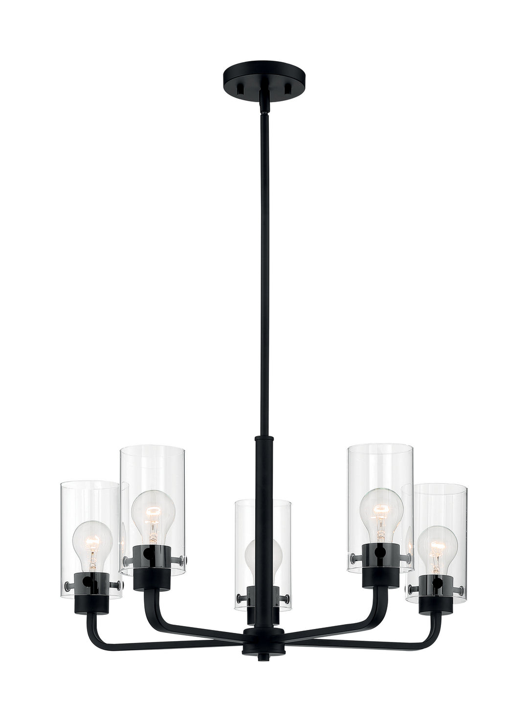 Nuvo Sommerset 60-7275 Chandelier Light - Matte Black