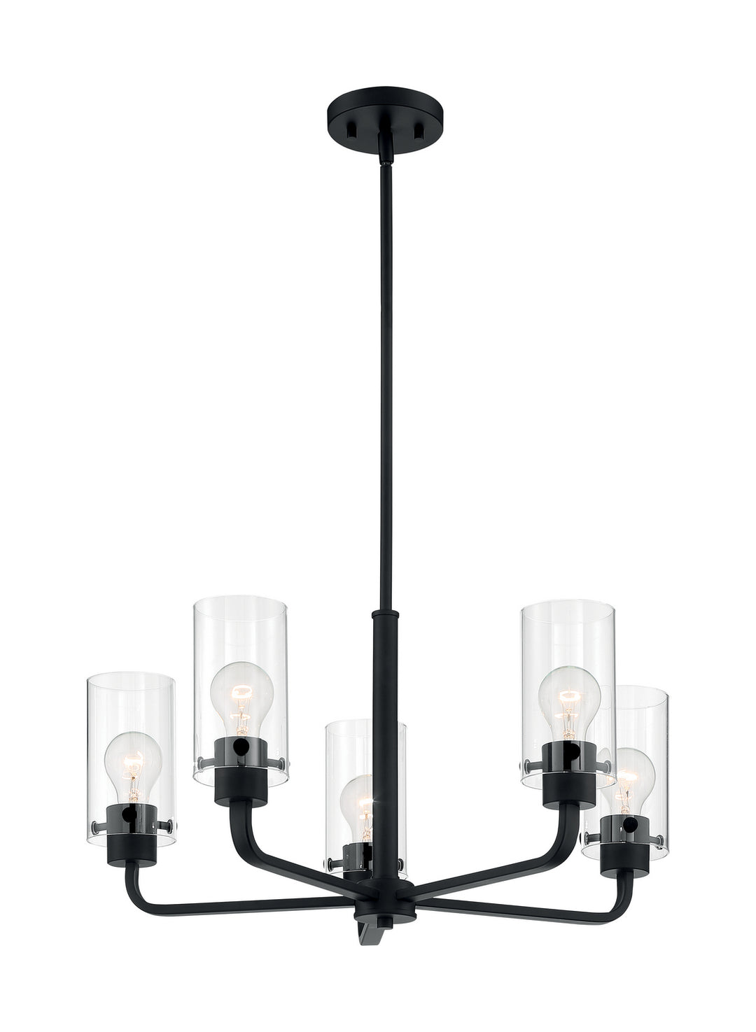 Nuvo Sommerset 60-7275 Chandelier Light - Matte Black