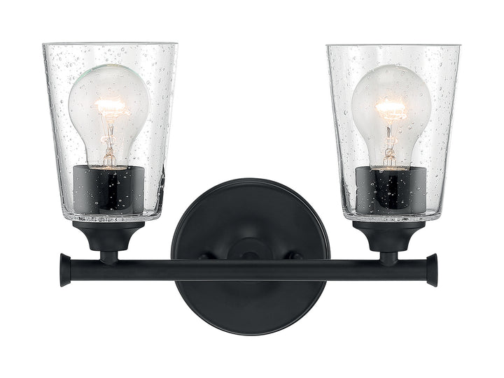 Nuvo Bransel 60-7282 Bath Vanity Light 12 in. wide - Matte Black