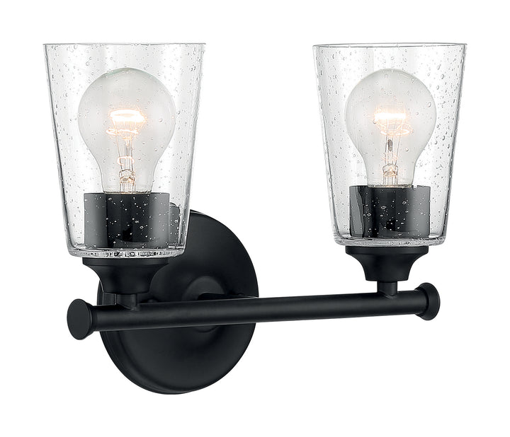 Nuvo Bransel 60-7282 Bath Vanity Light 12 in. wide - Matte Black