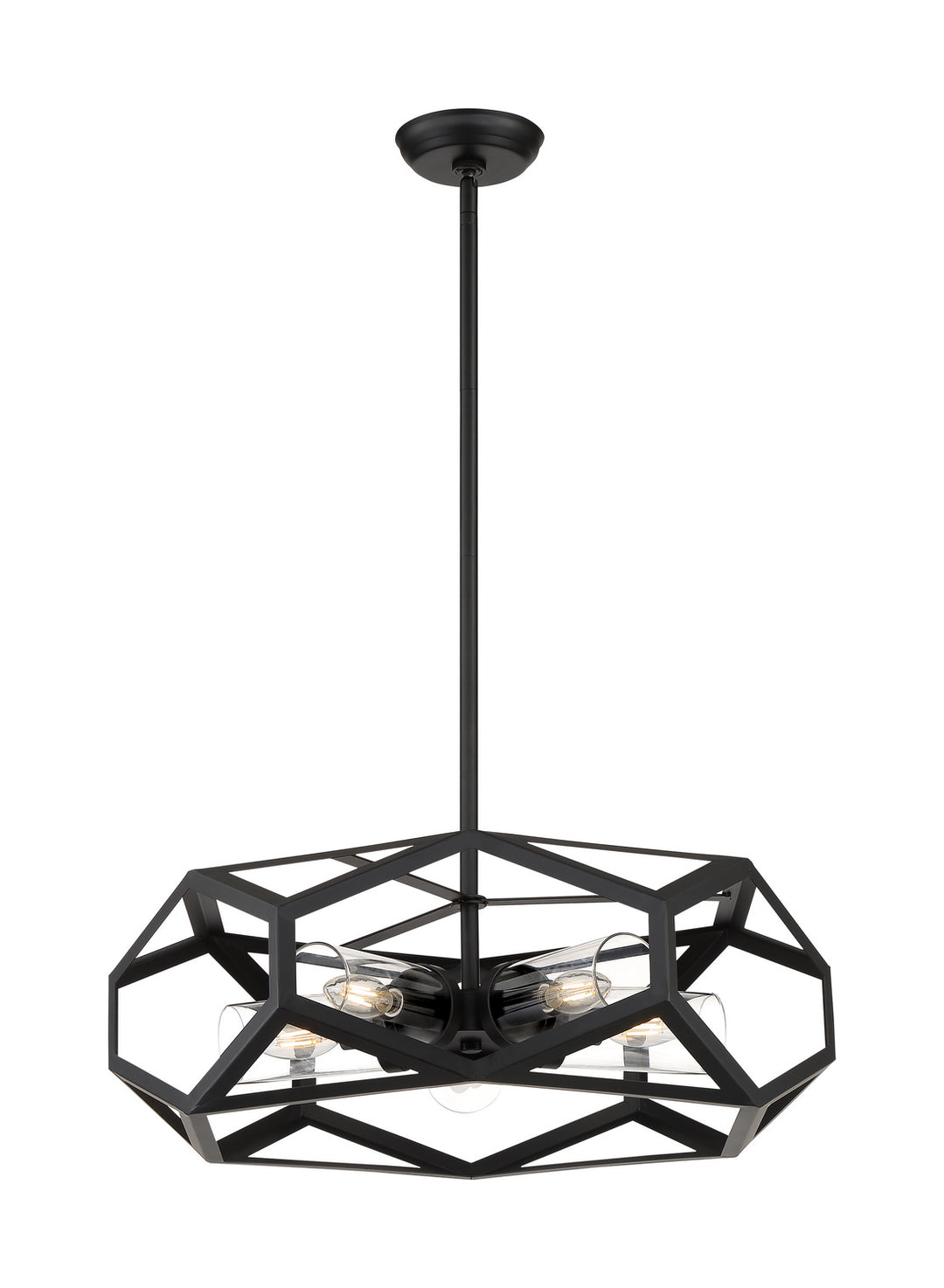 Nuvo Zemi 60-7304 Chandelier Light - Black