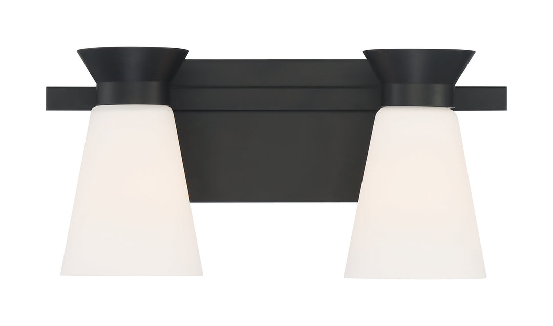 Nuvo Caleta 60-7312 Bath Vanity Light 15 in. wide - Black