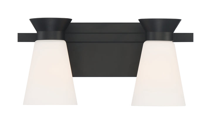 Nuvo Caleta 60-7312 Bath Vanity Light 15 in. wide - Black