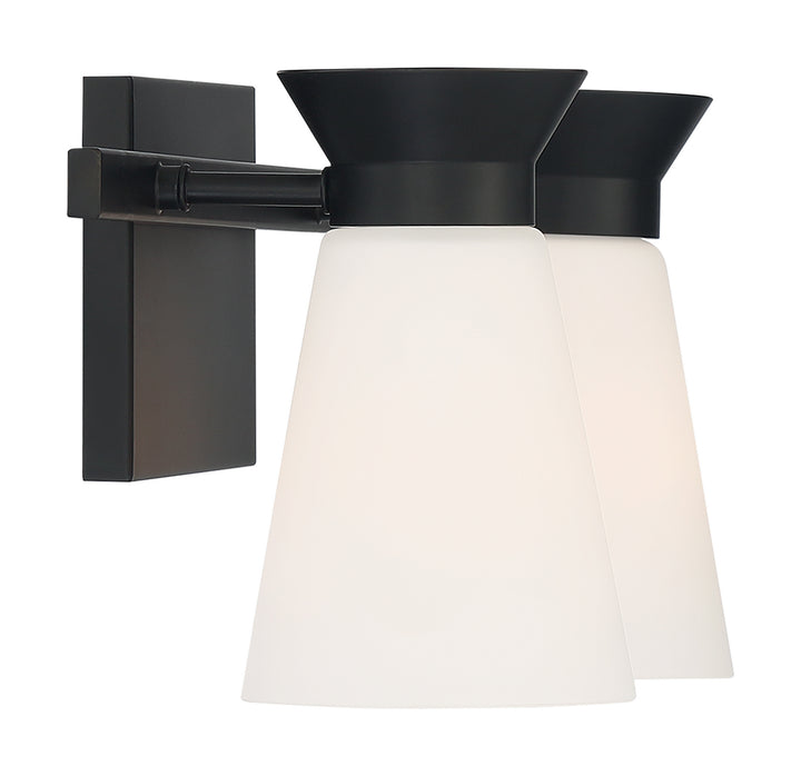Nuvo Caleta 60-7312 Bath Vanity Light 15 in. wide - Black