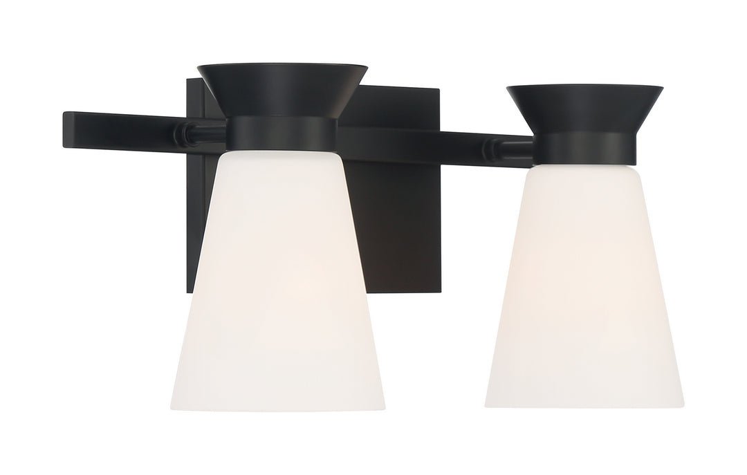 Nuvo Caleta 60-7312 Bath Vanity Light 15 in. wide - Black