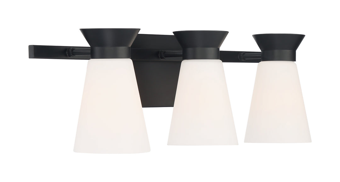Nuvo Caleta 60-7313 Bath Vanity Light 24 in. wide - Black