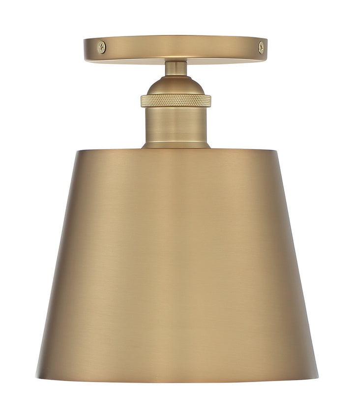 Nuvo Motif 60-7321 Ceiling Light - Brushed Brass / White Accents