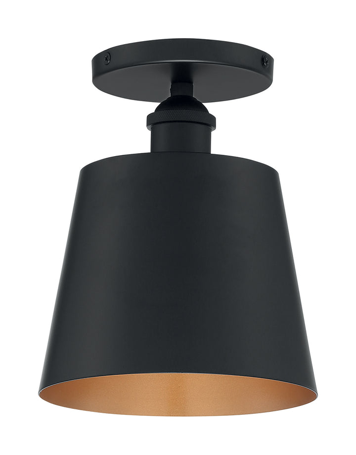 Nuvo Motif 60-7331 Ceiling Light - Black / Gold Accents