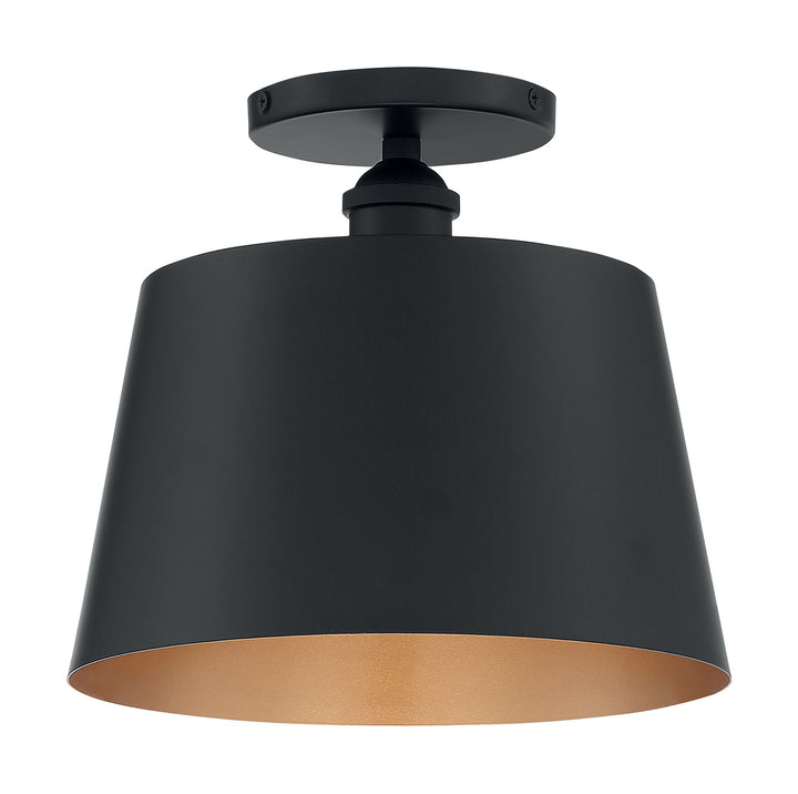 Nuvo Motif 60-7332 Ceiling Light - Black / Gold Accents