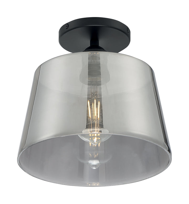 Nuvo Motif 60-7334 Ceiling Light - Black / Smoked Glass