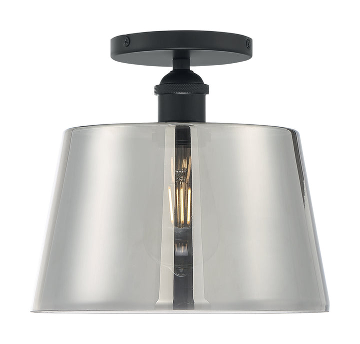 Nuvo Motif 60-7334 Ceiling Light - Black / Smoked Glass