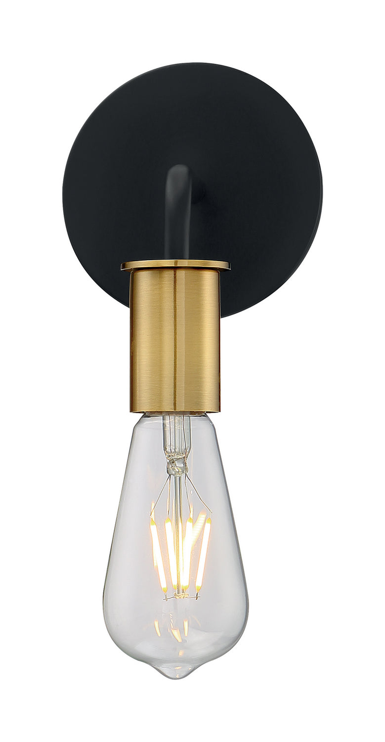 Nuvo Ryder 60-7341 Wall Light - Black / Brushed Brass