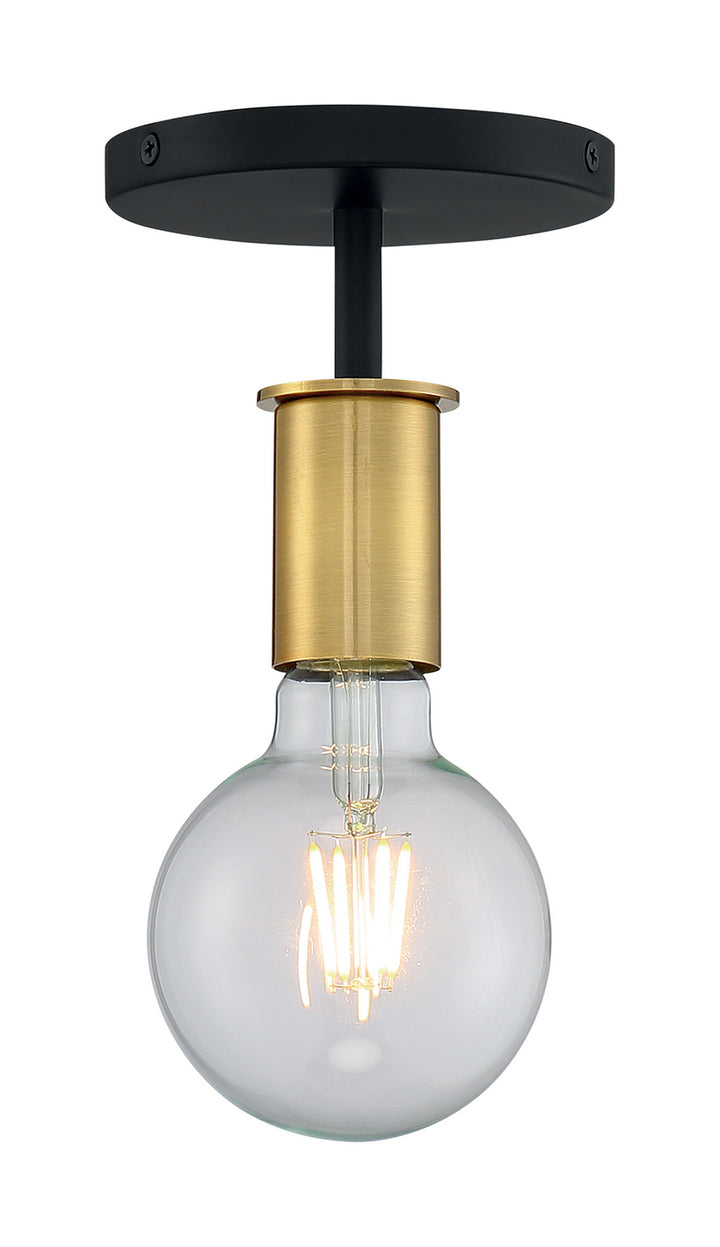 Nuvo Ryder 60-7343 Ceiling Light - Black / Brushed Brass
