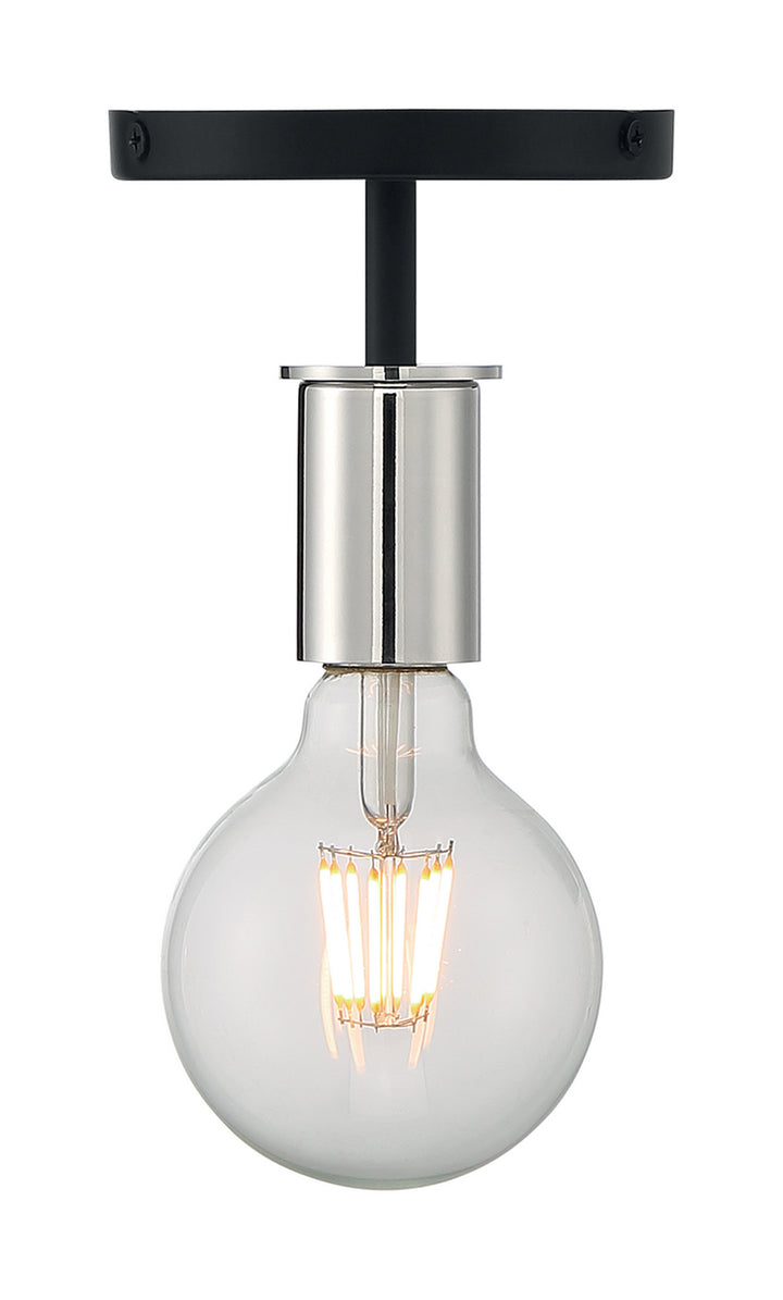 Nuvo Ryder 60-7353 Ceiling Light - Black / Polished Nickel