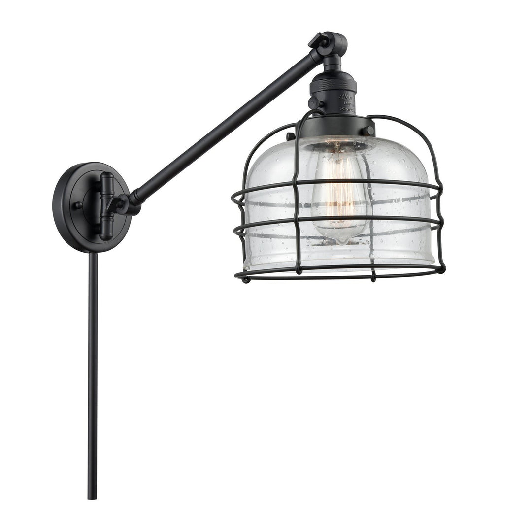 Innovations Lighting 237-BK-G74-CE  Franklin Restoration Lamp Matte Black
