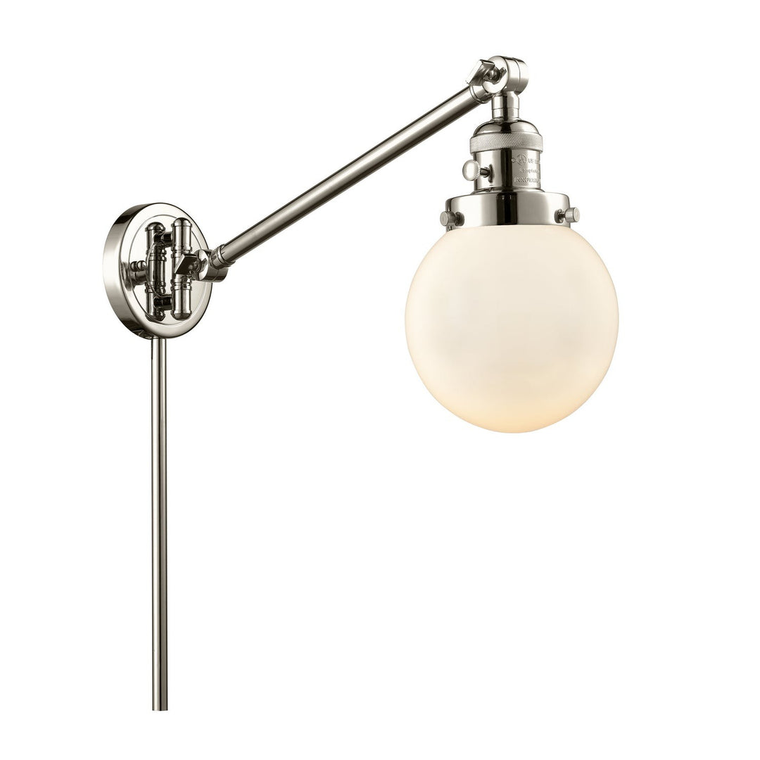 Innovations Lighting 237-PN-G201-6 Modern Franklin Restoration Lamp Polished Nickel