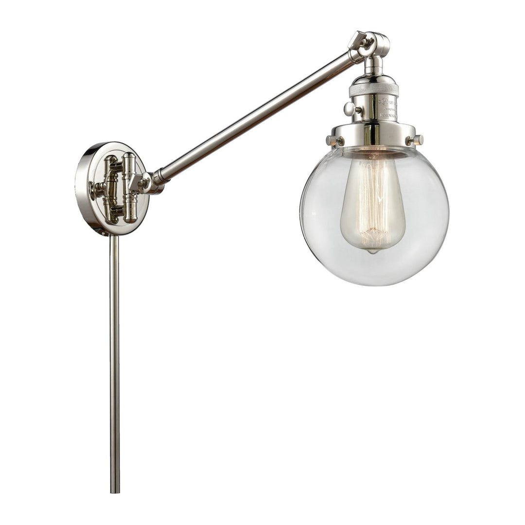 Innovations Lighting 237-PN-G202-6 Modern Franklin Restoration Lamp Polished Nickel