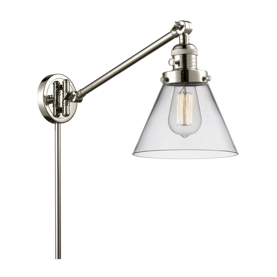 Innovations Lighting 237-PN-G42  Franklin Modern Restoration Lamp Polished Nickel