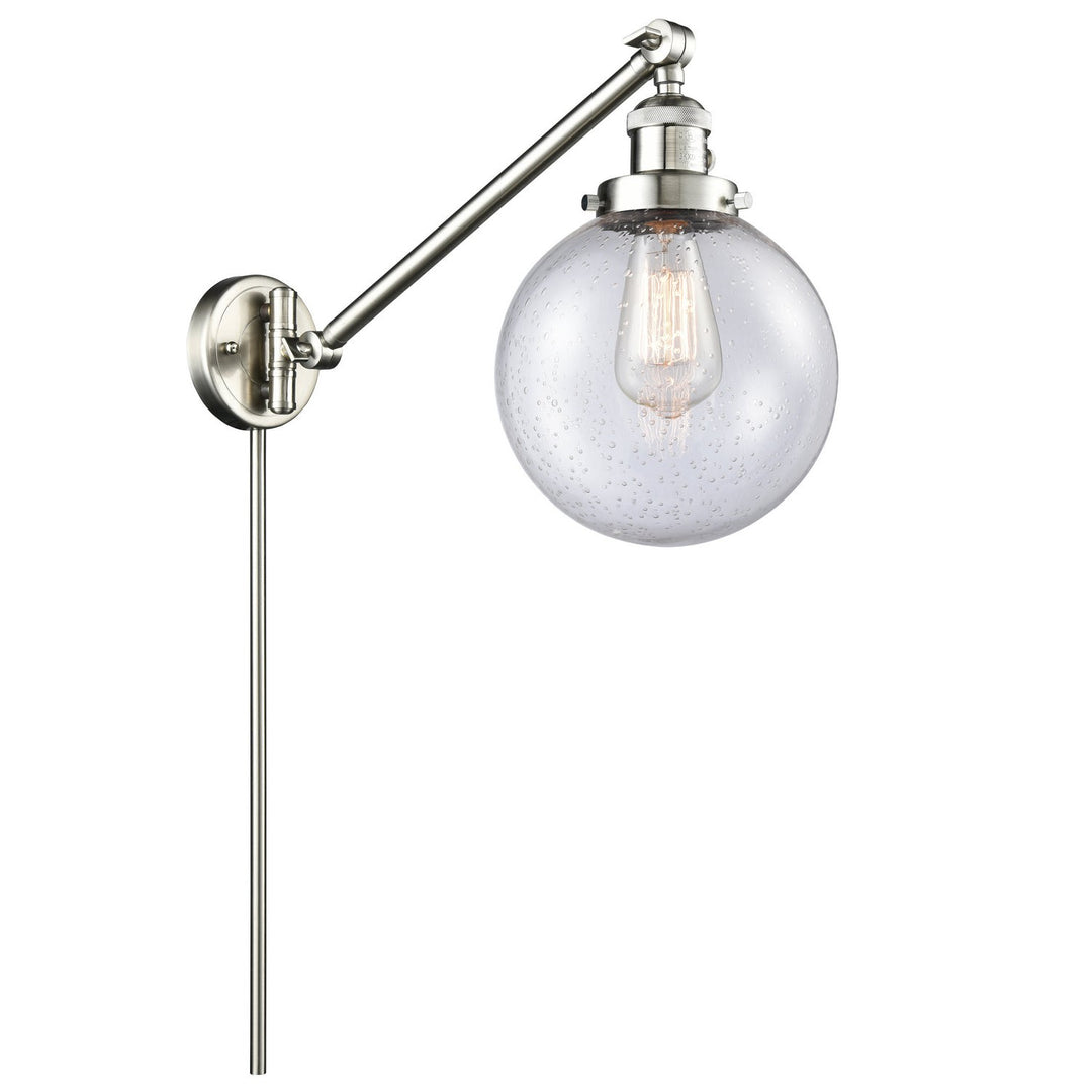 Innovations Lighting 237-SN-G204-8  Franklin Modern Restoration Lamp Brushed Satin Nickel