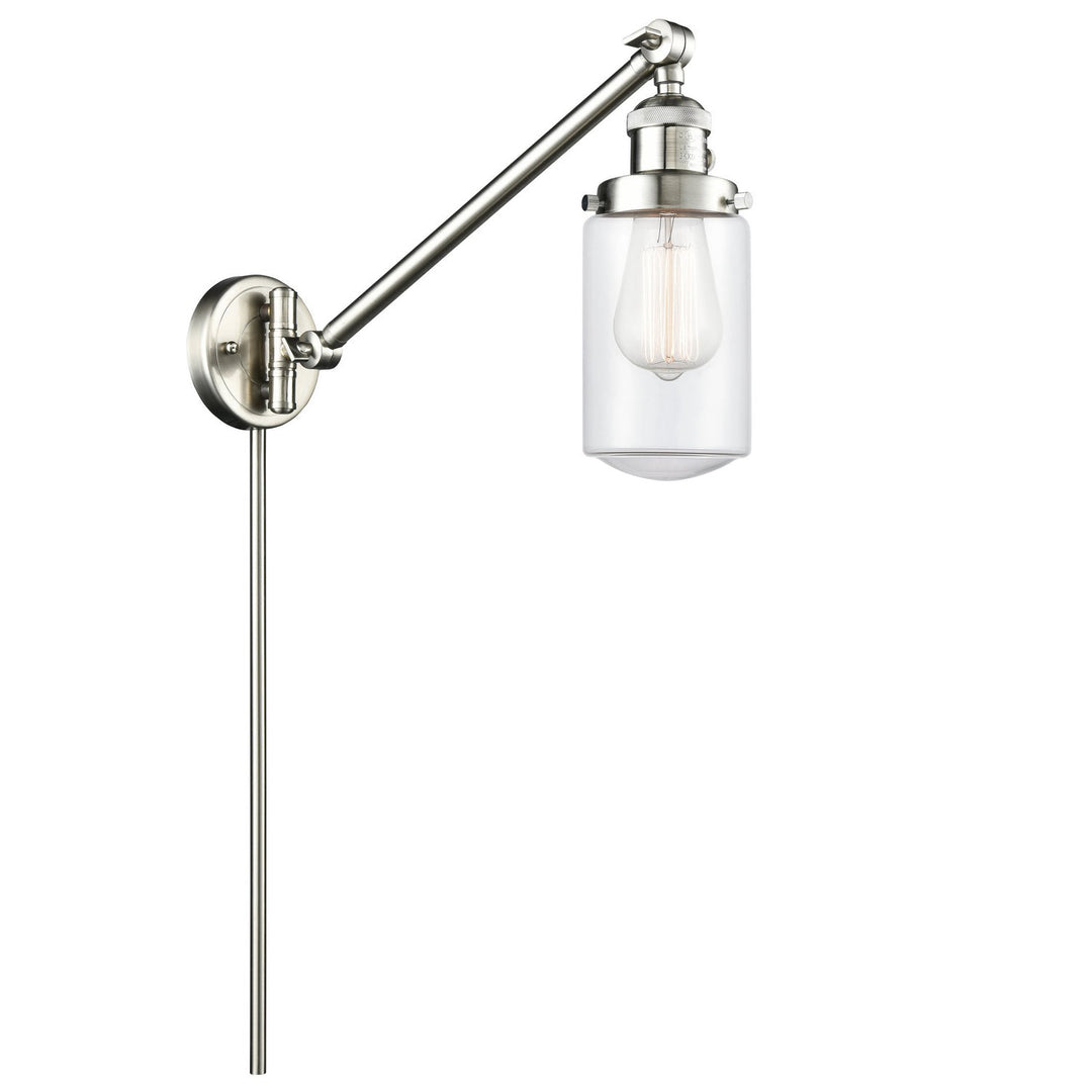 Innovations Lighting 237-SN-G312  Franklin Modern Restoration Lamp Brushed Satin Nickel