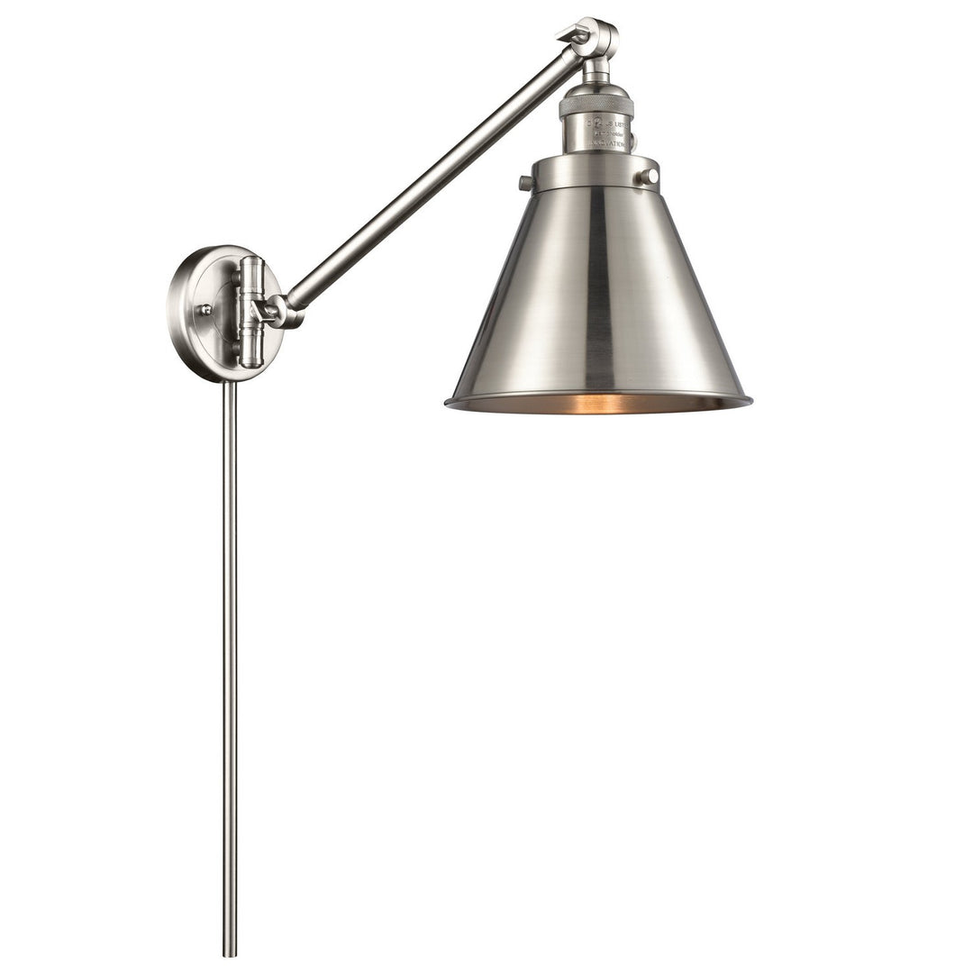 Innovations Lighting 237-SN-M13-SN  Franklin Modern Restoration Lamp Brushed Satin Nickel